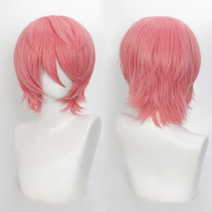 Short Wavy Bob Synthetic Wig with Air Bangs Heat Resistance Shoulder Length Curled 14inch Wigs for Daily Use Cosplay for Women
