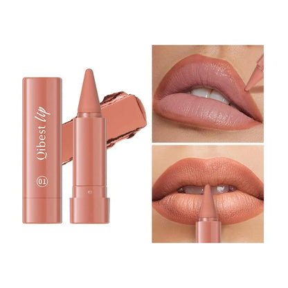 Twist Up Lip Liner Lipstick Pen Multipurpose Powder Blusher Velvet Matte Waterproof Lip Contour Non Stick Cup Lip Rouge Makeup