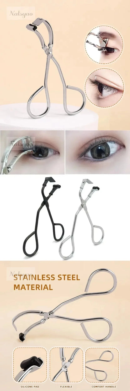 Stainless Steel Mini Eyelash Curler Makeup Tool Natural Curling Applicator Eye Lash Clip Cosmetic Detail Curly