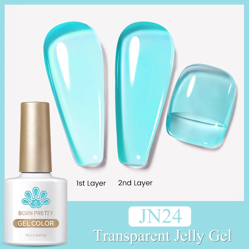 BORN PRETTY 10ml Rainbow Glass Cat Magnetic Nail Gel Polish Sparkling Double Light Reflective Glitter Colorful Laser Varnish