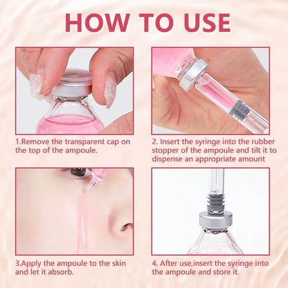 Stem Cell Ampoule Essence, PDRN Ampoule Deep Repair Renew Skin Brighten Tone Strengthen Barrier Firming Facial Essence