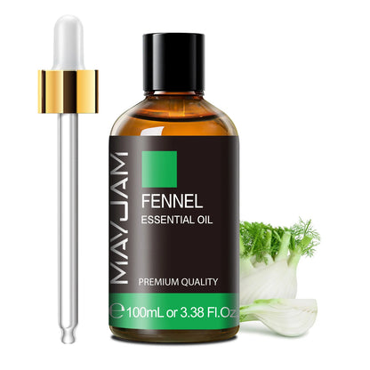 MAYJAM 100ml Pure Essential Oil with Glass Dropper, Aromatherapy Essential Oils Lavender Eucalyptus Rosemary Vanilla Aroma Oil