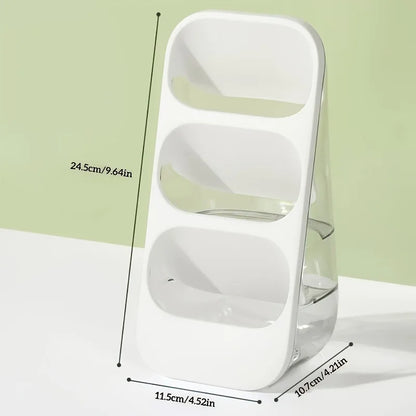 1 PCS Desktop Makeup Brush Storage Box Large Capacity Countertop Storage Rack Suitable for Dressing Tables Bedrooms Office Desks