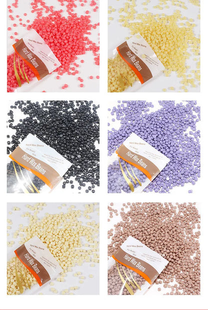 100g Whole Body Depilating Wax 10 Color Paper-Free Solid Hard Beeswax Hair Removal Beans Intimate Hair Removal Results Supplies