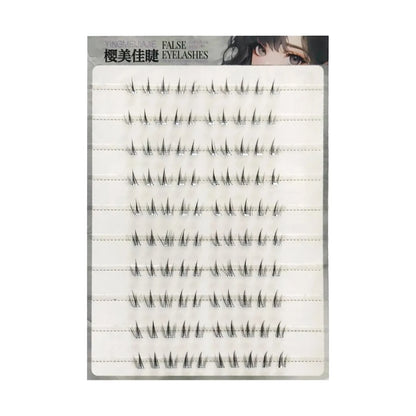 No Glue Need Sunflower Bottom Eyelashes Individual Lower Lashes Cluster Self-adhesive Natural Comic Under Eyelash Extension