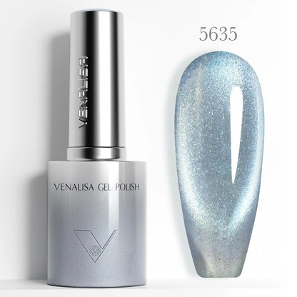 10ml Venalisa Hema Free TPO Free Gel Nail Polish Christmas New Year Soak Off Glitter Red Colors Cat Eye Magnet Nail Gel Polish