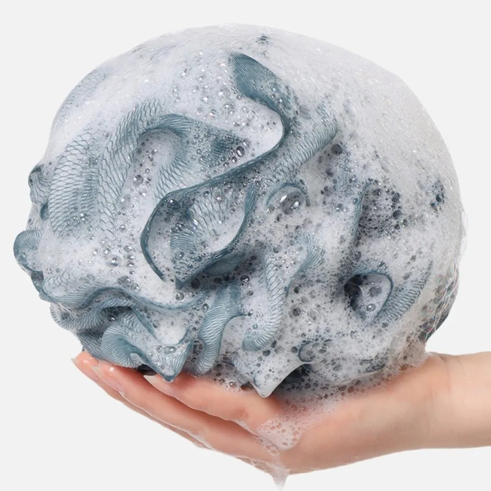 Large Size Bath Ball Towel Shower Mesh Foaming Sponge Body Scrub Exfoliating Back Brush Skin Cleaner Bath Bubble Ball Bath Tools