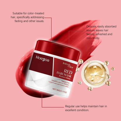 Color Boosting Conditioner Neutralizes Brass Yellow Tones Fade After Bleach Hair Dye Color Depositing Hair Mask For Red Brown
