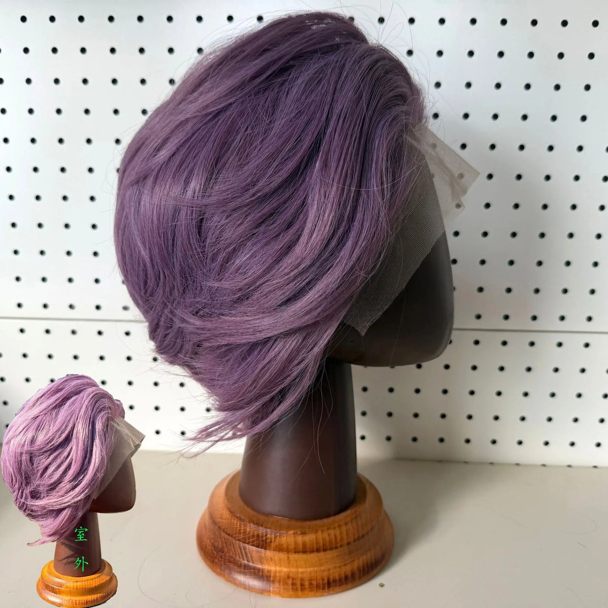 613 Blonde Short Bob Straight Wig for Man 8 Inch 13*4 Synthetic Lace Wigs 150% Density with Heat Resistant Fiber Hair Wig