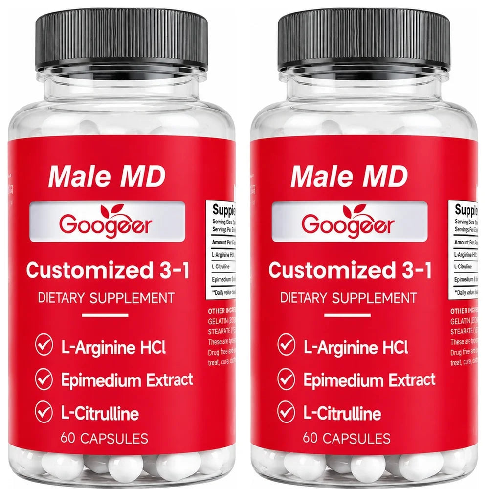 Googeer Men Vitality Capsules Daily Energy & Focus, Portable Care for Active Lifestyle, Easy To Carry Anytime Wellness Support