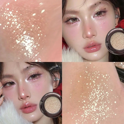 Metallic Glitter Smoked Green Eyeshadow Cream Chameleon Blue Sparkling Shimmer Highlighter Eyeshadow Palette Eye Shadow Makeup