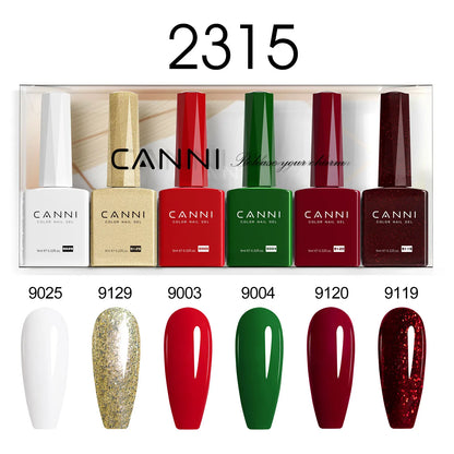 CANNI Gel Nail Polish TPO/HEMA FREE Gorgeous Christmas Red Color Winter Nails Full Coverage Soak Off UV LED Semi Permanent Gel
