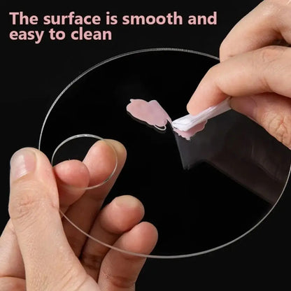 Durable Holes Acrylic Palette Eye shadow Mixing Cream Pigments Stainless Steel Mixing Tray Makeup Nail Art Manicure Tool