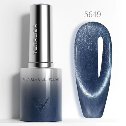10ml Venalisa Hema Free TPO Free Gel Nail Polish Christmas New Year Soak Off Glitter Red Colors Cat Eye Magnet Nail Gel Polish