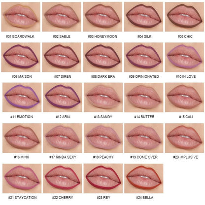 Pink Cream Lipliner Pen Custom Logo Retractable Lipliner Pencil Private Label Long Lasting Matte Waterproof Lip Liner 20pcs
