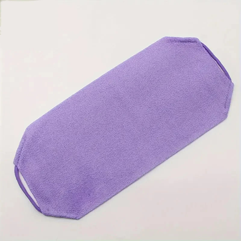 1/2pcs Sheet Exfoliating Bath Towel Bath Stretchable Back Full Body Scrub Towel Super Absorbent Scrub Towel Bathroom Supplies