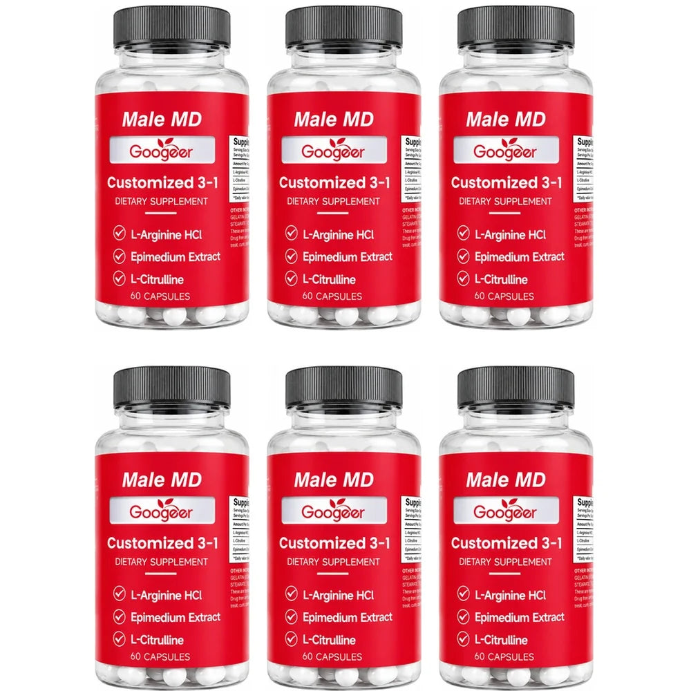 Googeer Men Vitality Capsules Daily Energy & Focus, Portable Care for Active Lifestyle, Easy To Carry Anytime Wellness Support