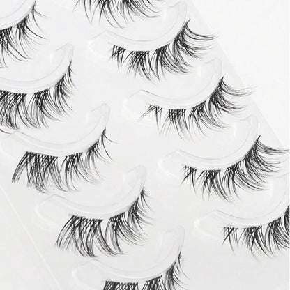 5 Pairs: Natural, Long and Slender False Eyelashes, Suitable for Everyday Party Makeup, Eye and Fairy False Eyelashes, Perfect for a Charming Look