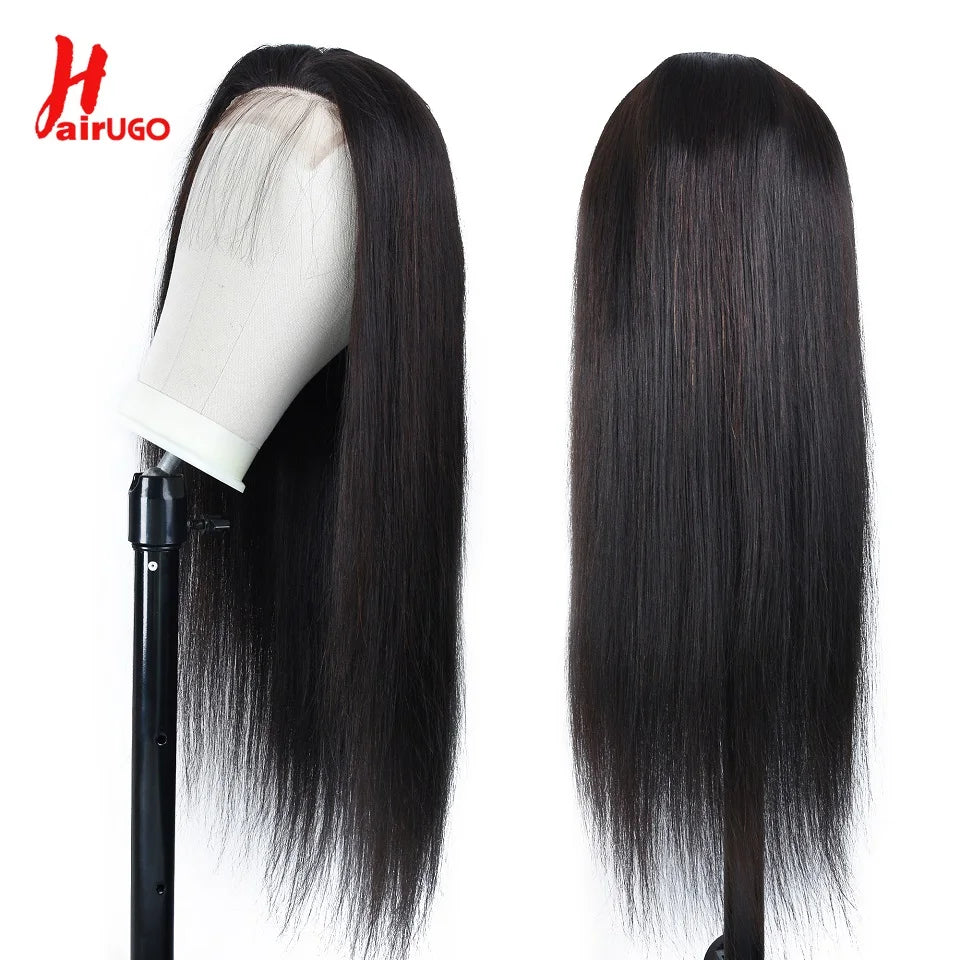 99J Straight 13x4 Lace Front Wigs Human Hair Brazilian Burgundy Straight Human Hair Wigs For Woman 4x4 Lace Closure Wigs HairUGo