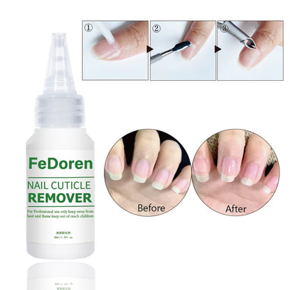 30ML Nail Cuticle Remover Softener Liquid Nail Repair Gel Exfoliator Cuticle Treatment Manicure Soften Dead Skin For Nails Care