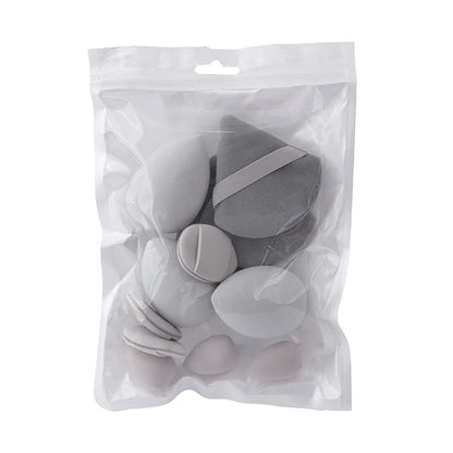 12pcs Makeup Accessories All-Purpose Makeup Sponge Set 4Types Beauty Tools Cosmetic Puff Dry Wet Dual Use Powder Puff