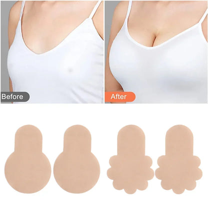 10-40pcs Invisible Nipple Stickers Non-Woven Fabric Lift Breast Pads Chest Bra Boob Patches Disposable Nipple Covers for Women