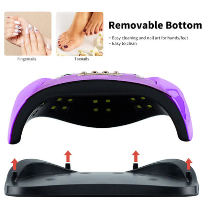 Professional UV LED Nail Lamp for Drying Nails, Gel Varnish Dryer with 57/36 LEDs, Ice Lamp for Manicure Art Salon Tools