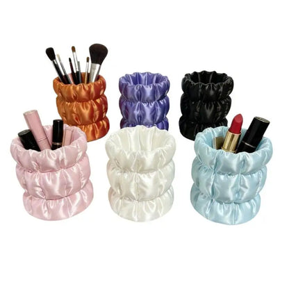 Makeup Brush Storage Tube, Elegant Facial Makeup Tool Storage Rack, Home Storage Rack Makeup Brush Bucket