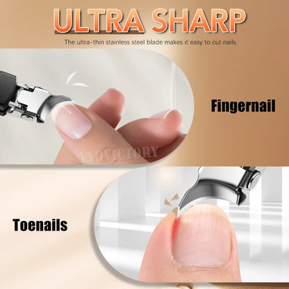 1Set Angle Head Nail Clippers Set for Thinck Ingrown Nail Stainless Steel Ingrown Toenail Clipper Nail Cutter Set Manicure Tool