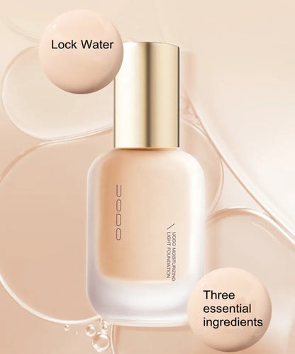 UODO Hydrating Oil-Control Foundation Liquid Long-Lasting Matte Finish Lightweight Formula For Oily&Combination Skin Base Makeup