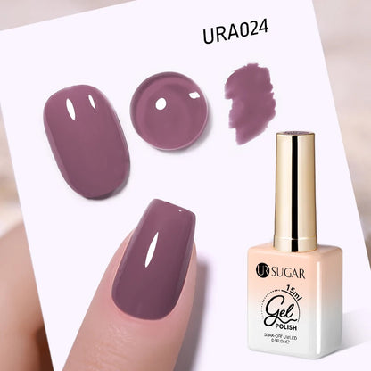 UR SUGAR 15ml Gel Nail Polish Neon Blue Red Green Pastal Nude UV/LED Soak Off No Wipe Nail Gel Polish Suitable For Summer Autumn