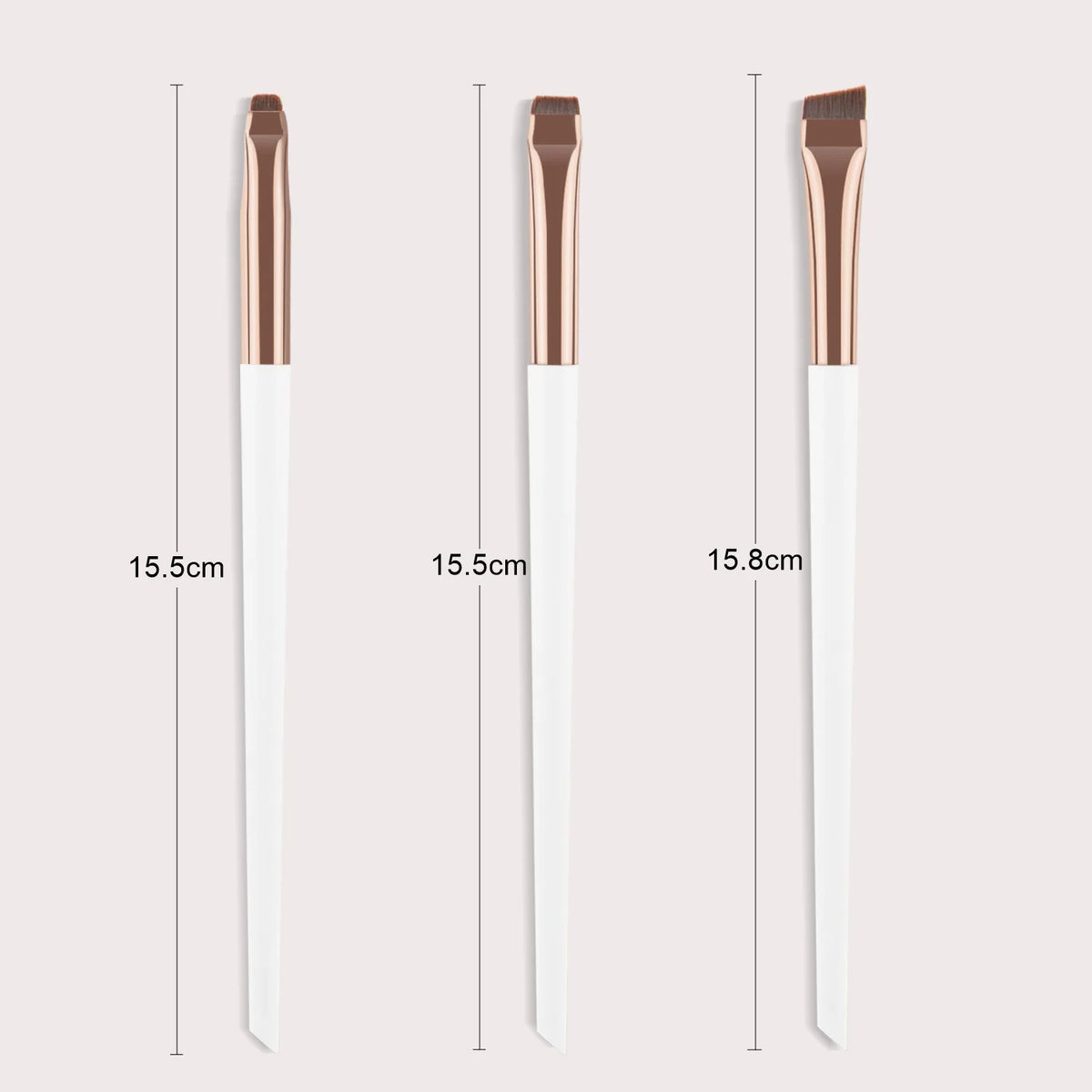 Eyeliner Brush Brow Tint Brushes Eyebrow Brushes Set Fine Angled Point Angled Slanted Tinting Ultra Thin Flat Makeup Premium Eye