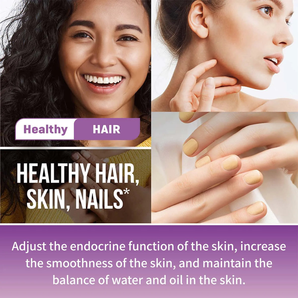 Biotin Gummies 5000 Mcg Hair Skin Nails Support Beauty Vitamins 60 Gummies Daily Wellness Supplement