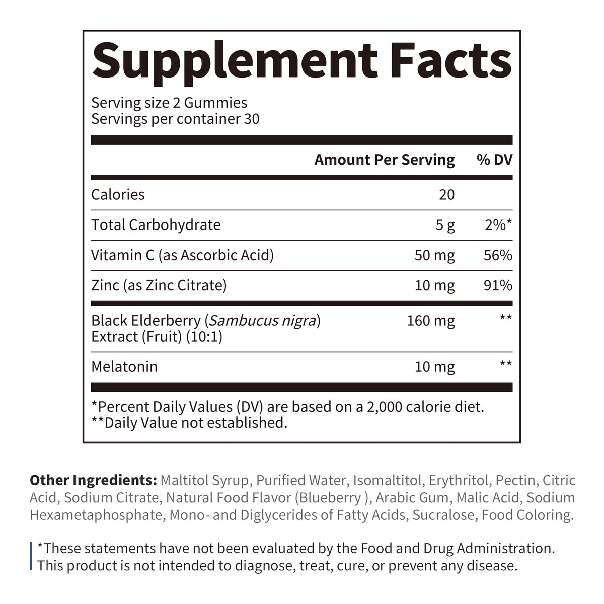 B BEWORTHS Blueberry Melatonin 10mg Gummies Sleeping Creative for Sleep Sleeping Pills Melatonin for Sleep Relaxing For Adult
