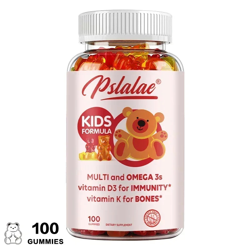 Kids' Daily Gummy Vitamins - Contains 13 Essential Nutrients and Omega 3 Fish Oil To Support The BrainSupplements