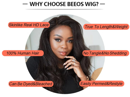 Layered Cut Bone Straight Chocolate Brown 13X6 HD Lace Full Frontal Wigs Human Hair Pre Plucked Colored Brazilian Hair For Women