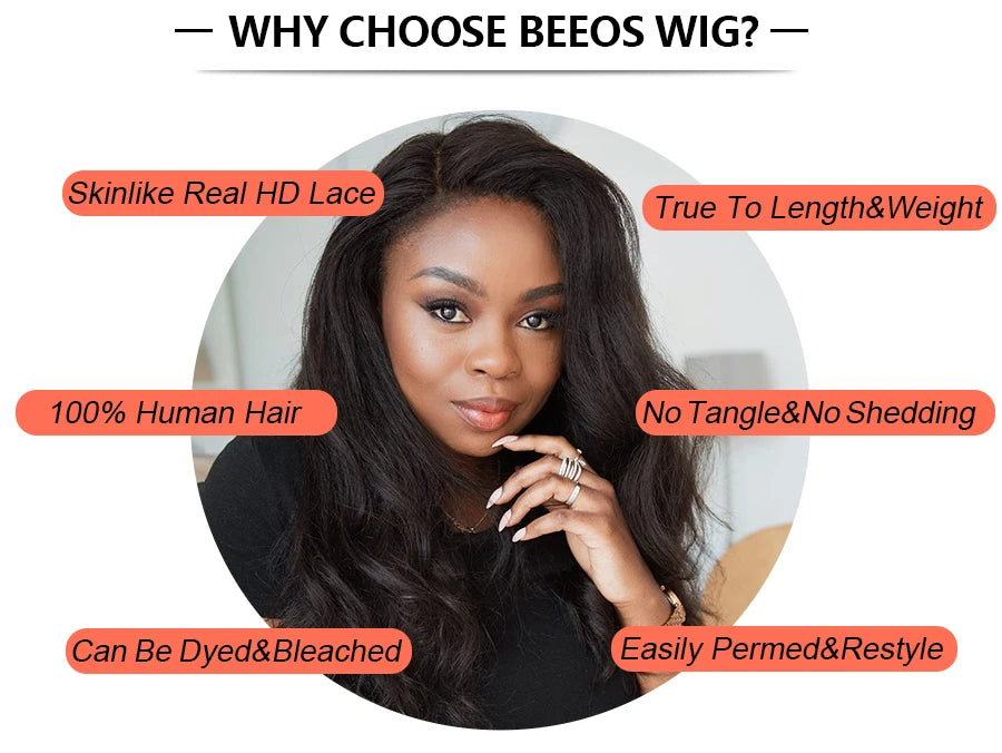 250% Ultra Fitted Body Wave Wig With Bangs 13x6 HD Lace Frontal Wigs Quick Weave Wig Invisible HD Lace Wig Deep Part Brazilian