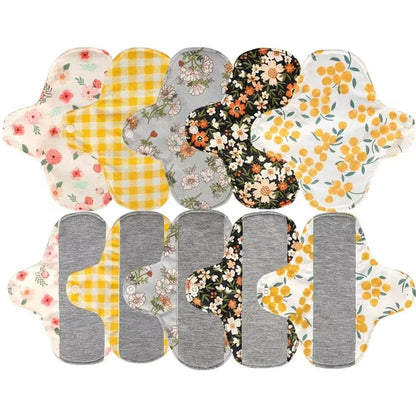 Graphene Reusable Sanitary Pads Leak Proof with Waterproof Layer Menstrual Cloth Pads Soft Anti-Slip Panty Liner Incontinence