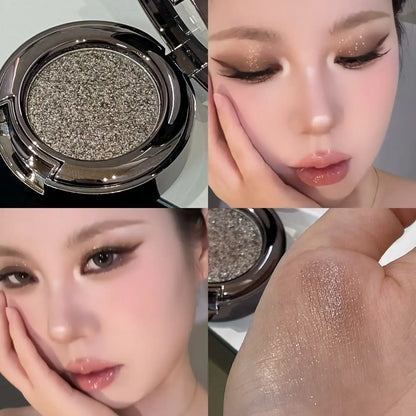 Metallic Glitter Smoked Green Eyeshadow Cream Chameleon Blue Sparkling Shimmer Highlighter Eyeshadow Palette Eye Shadow Makeup