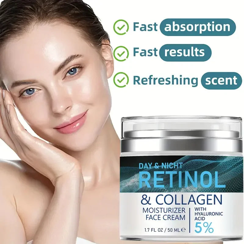 ENVISHA Retinol Collagen Cream Face Skin Care Anti-aging Wrinkle Deep Hydration Moisturizing Skin Health Whitening Exfoliation