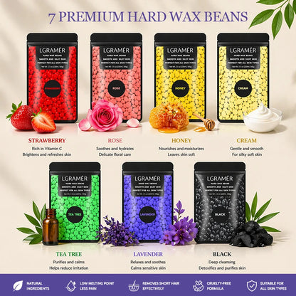 100g/200g/400g Multi Scent Hard Wax Beans Gentle Painless Hair Removal No Irritation Depilatory Hot Film Wax For Full Body