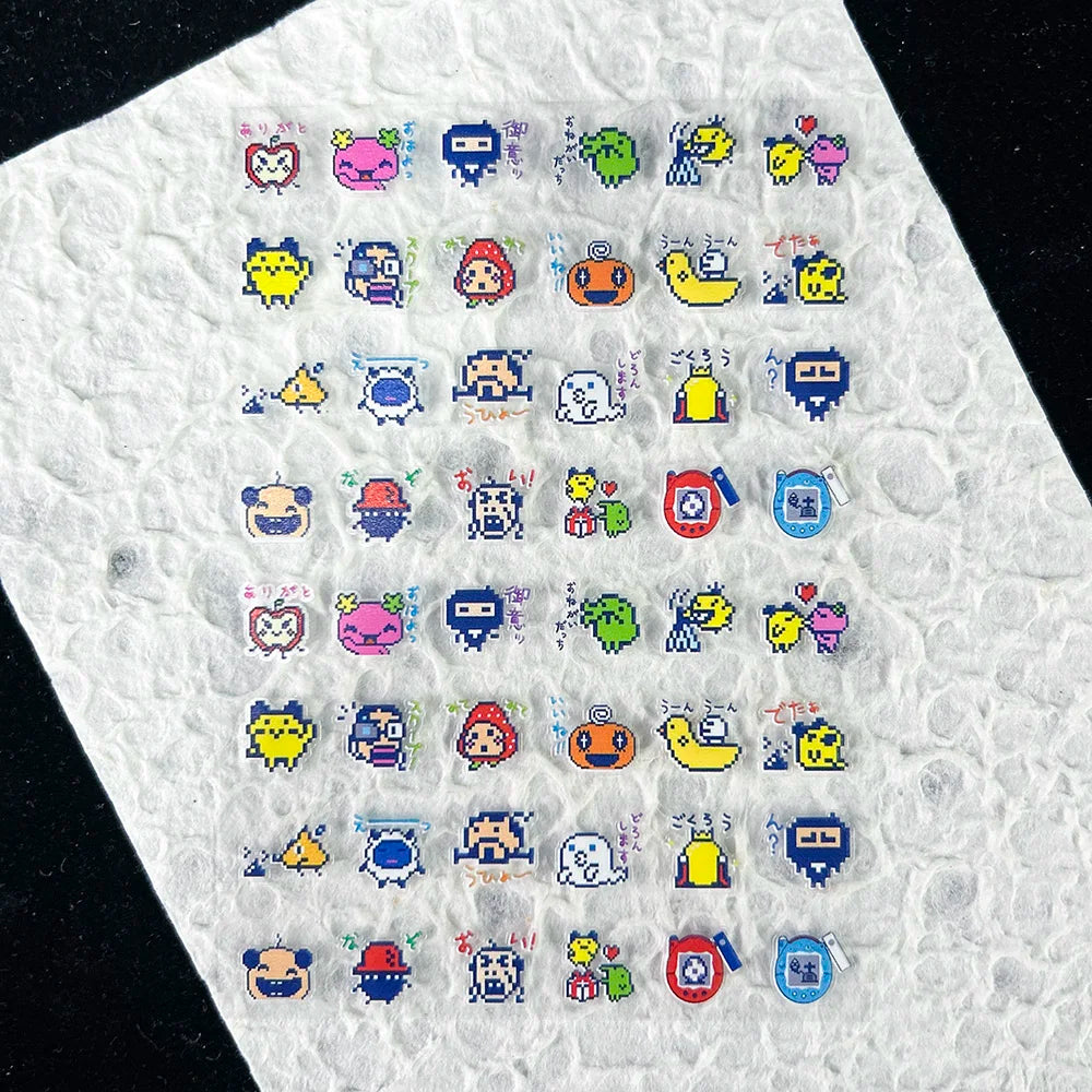 Cute Y2k Stytle Pvc Ancient Small Animals Adhesive Stickers Nail Art Waterproof Diy Charms Loptop Phone Case Scrapbook Sticker