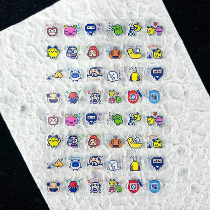 Cute Y2k Stytle Pvc Ancient Small Animals Adhesive Stickers Nail Art Waterproof Diy Charms Loptop Phone Case Scrapbook Sticker