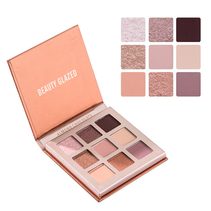 Beauty GLAZED Eyeshadow Palette 9 Color Shimmer Matte Longlasting Waterproof Palette Makeup