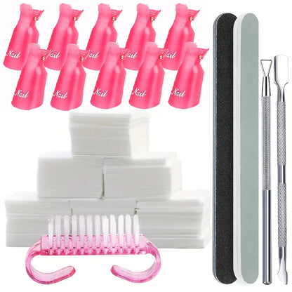 LINMANDA 10/16Pcs Nail Polish Remover Kit Professional Gel Nail Polish Remover for Removing Gel Nail Polish Suitable for Fingers