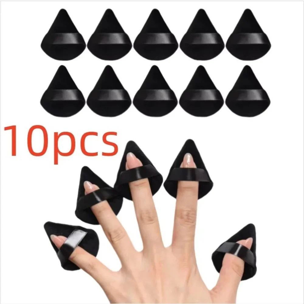Triangle Powder Puff Facial Makeup Sponge Soft Velvet Cosmetics Puff Black Mixer Beauty Foundation Make-Up Sponge Makeup Access
