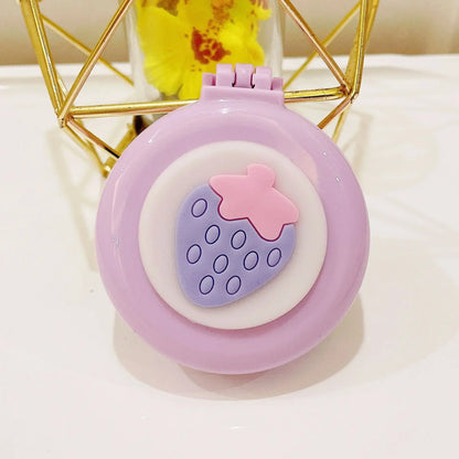 Hot Sale Pink Portable Mini Round Hair Comb Mirror Pocket Small Size Traveling Massage Folding Hair Comb for Baby Hair Brushes