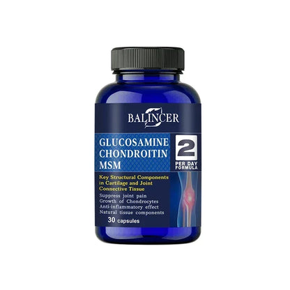 Glucosamine Chondroitin MSM - for Joint and Knee Health, Immune System, Non-GMO, 120 Capsules