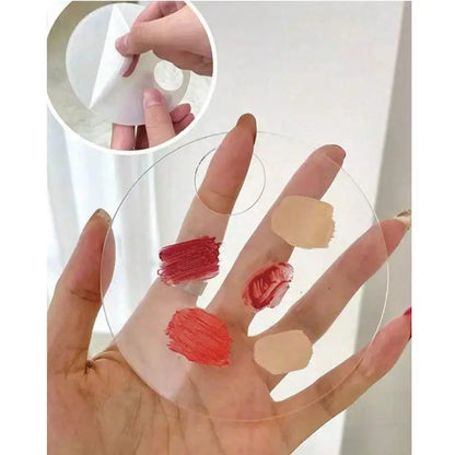 2Pcs Transparent Acrylic Makeup Palette Liquid Foundation Mixing Cream Manual Cosmetic Beauty Makeup Mixer Beauty Tool