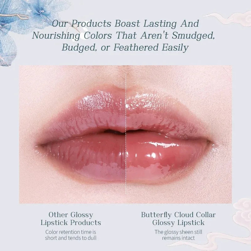 Flower Knows Butterfly Cloud Collar Collection Glossy Lipstick Makeup Lasting Lip Gloss High Pigment Makeup Flowerknows Lip Balm